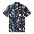 1960s Vintage Hawaiian Shirt For Men Jazz Club Shirt Camp Collar 100% Cotton