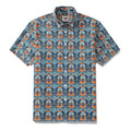 Camisa hawaiana para hombre con estampado "Under The Sea World" de Sara, de algodón, con botones, manga corta, camisa Aloha