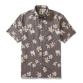 Camisa hawaiana para hombre de algodón, manga corta, con botones, estilo vintage de los años 20
