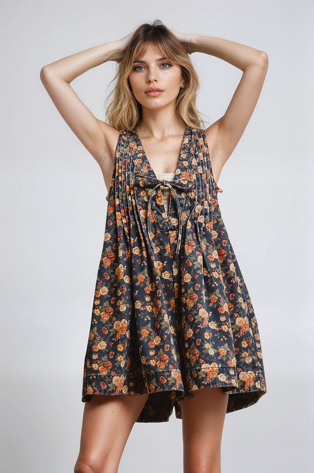 Pelele vaquero Vintage Bloom