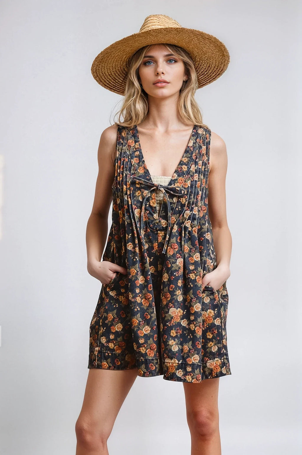 Pelele vaquero Vintage Bloom