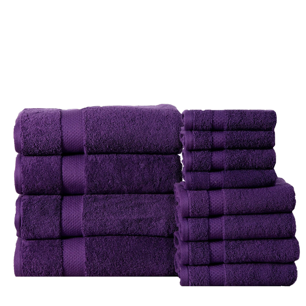 6-Pack: 100% Cotton Towel Set - Assorted Colors