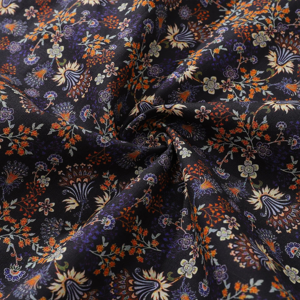 Camisa Hawaiana para Hombre Camisa Abotonada Garde de Manga Corta 100% Algodón