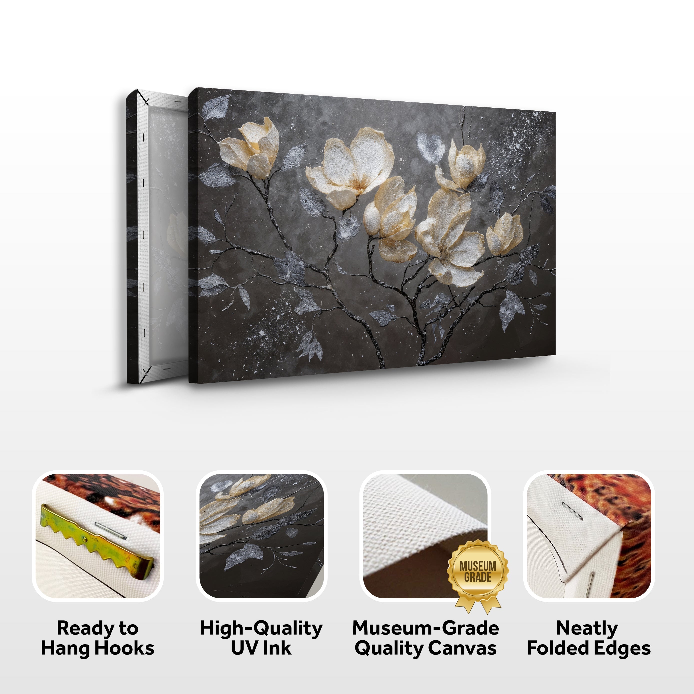 Midnight Magnolias Wall Art