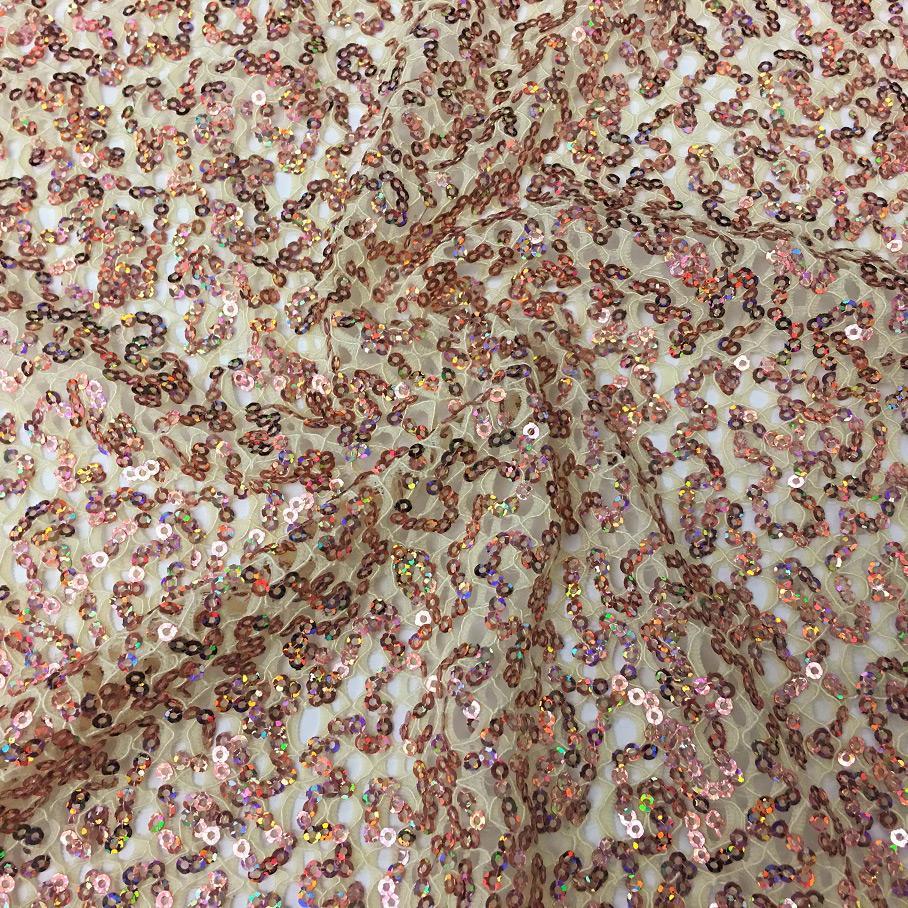 Cersei Stretch Lace Sequin Fabric | Blue Moon Fabrics