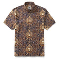 Men's Hawaiian Shirt Leo Print Tencel™ Button-down Short Sleeve Aloha Shirt