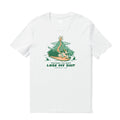 Camiseta Hawaiana para Hombre Hang Loose de Loindaflow Camiseta Cuello Redondo 100% Algodón - Blanco