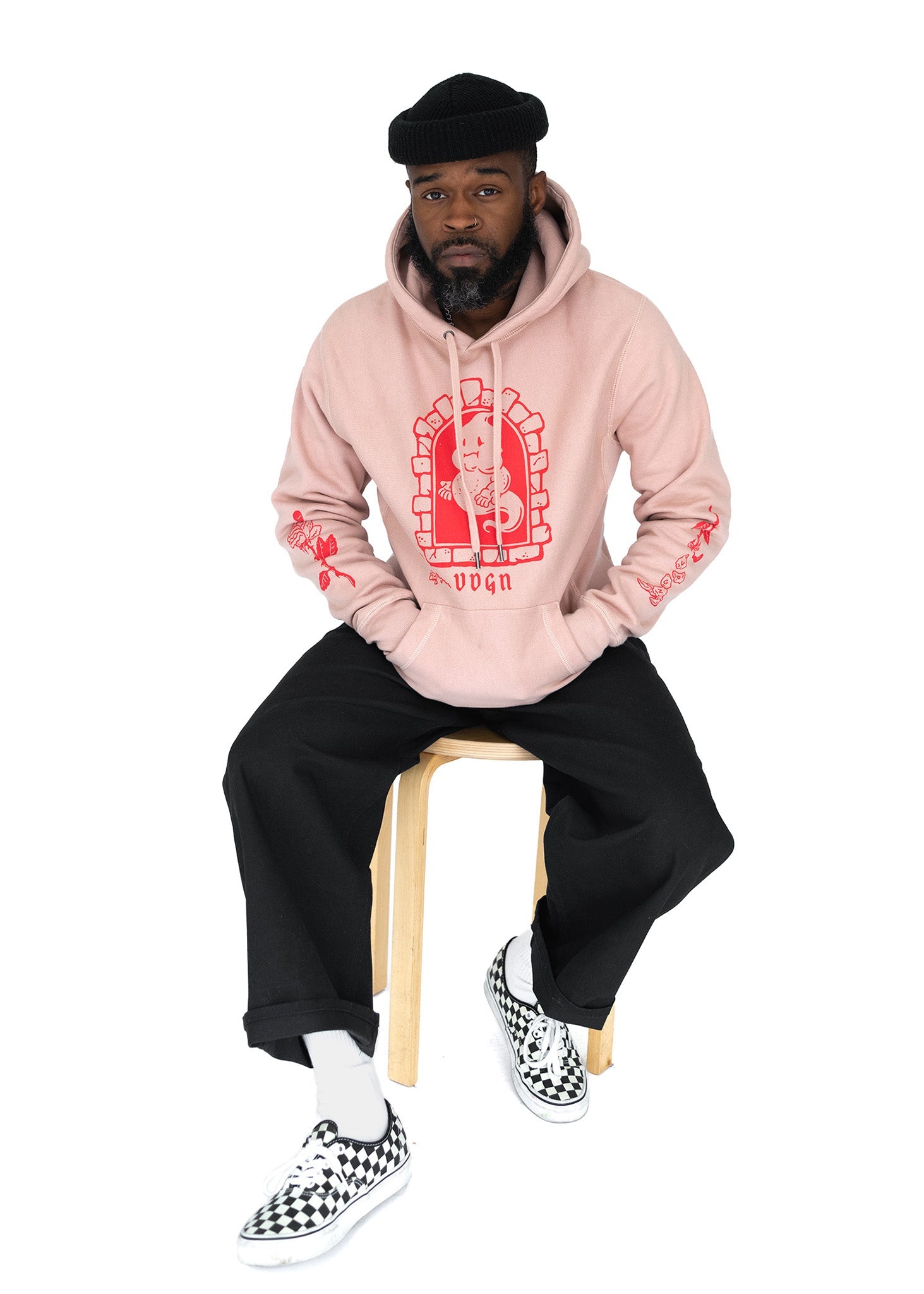 Sudadera con capucha gruesa "Dead Flowers"
