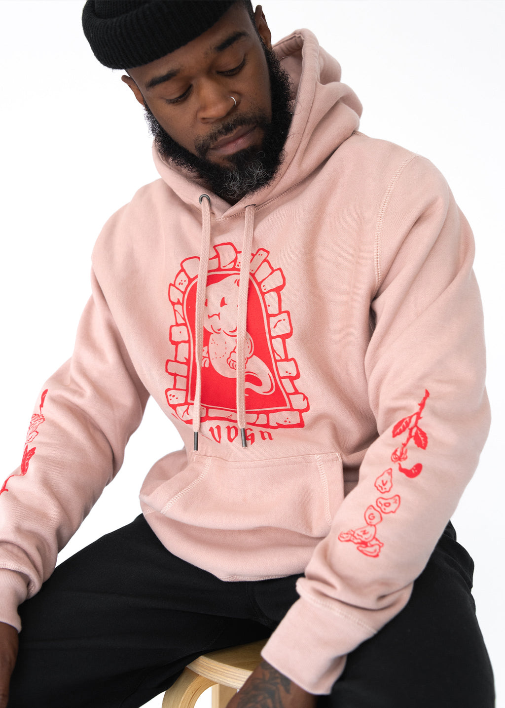 Sudadera con capucha gruesa "Dead Flowers"