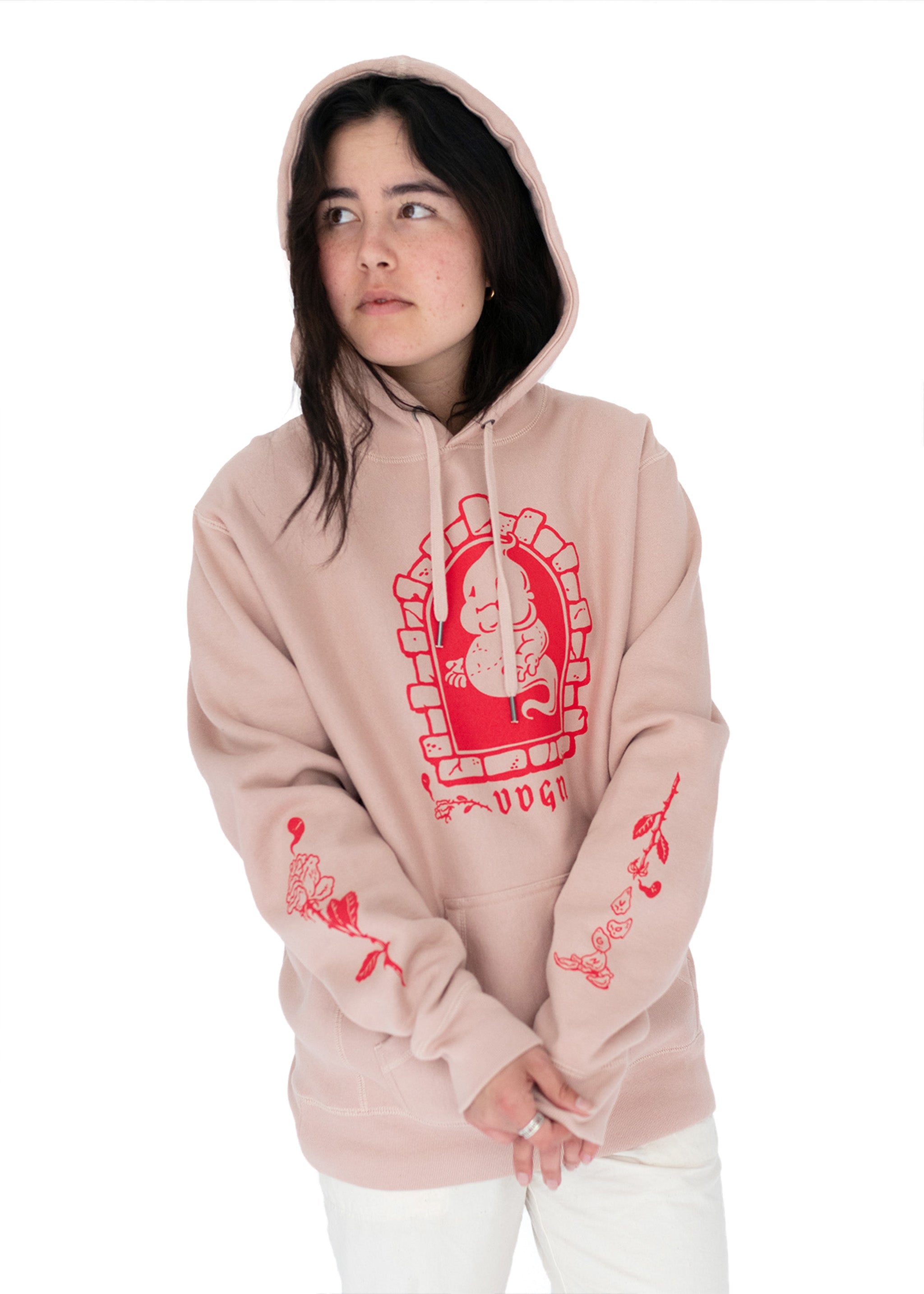 Sudadera con capucha gruesa "Dead Flowers"