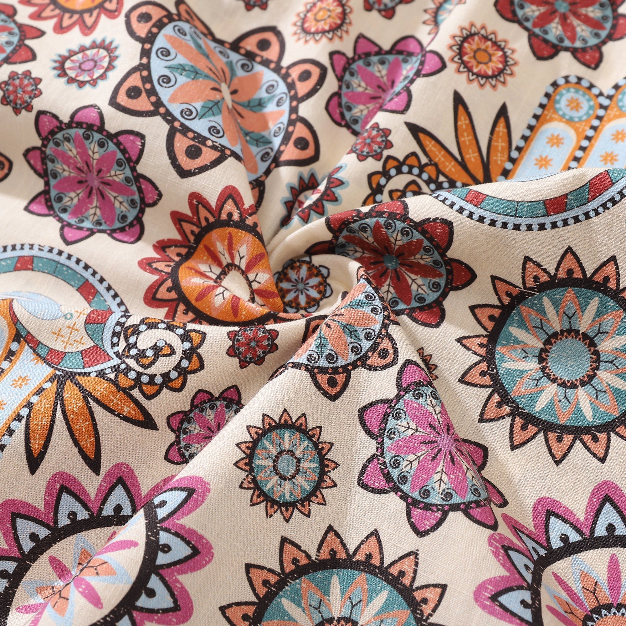 Camisa Hawaiana de Hombre Medita y Aligera tu Corazón Por Chiara De David Camisa Aloha de Algodón con Botones y Manga Corta