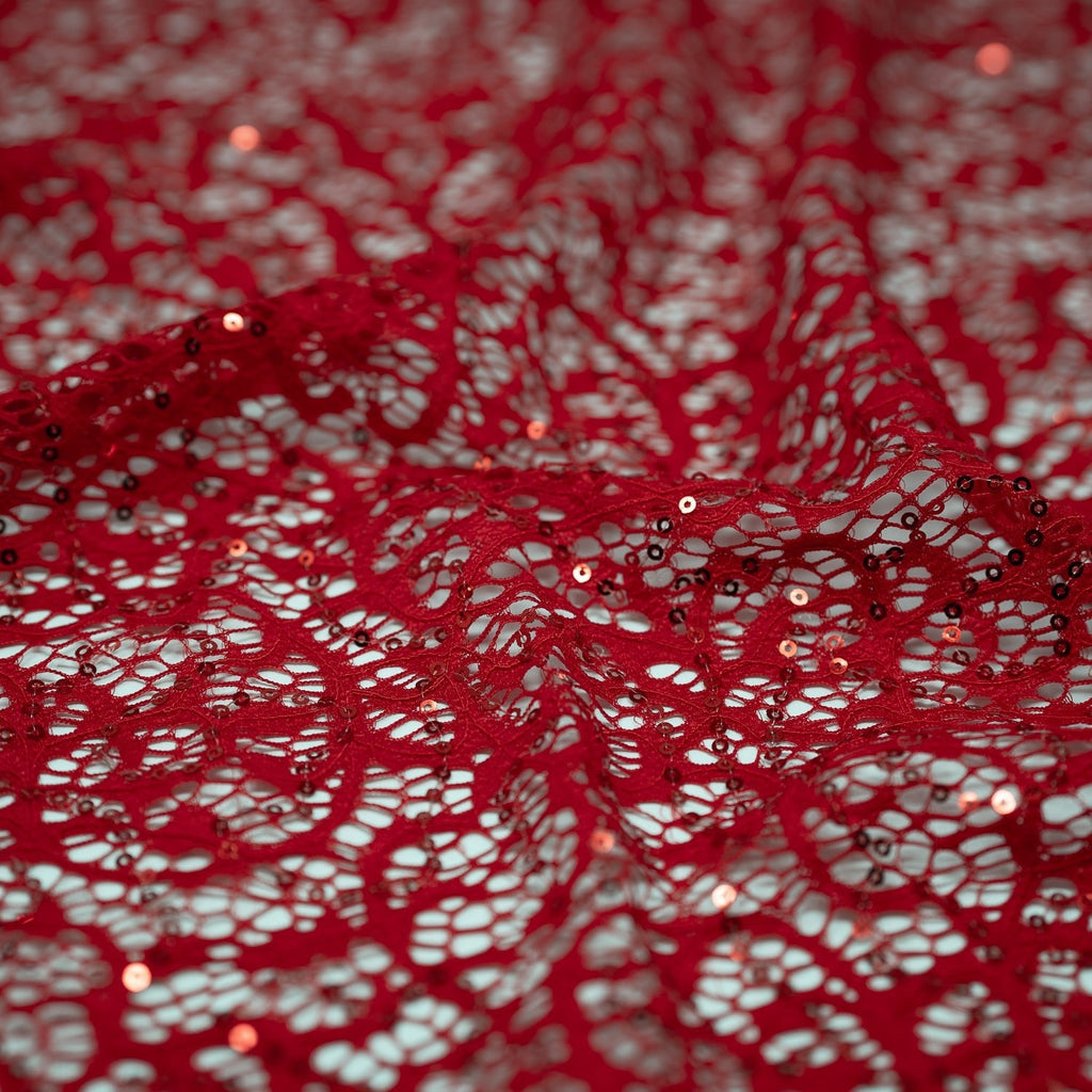 Isabelle Stretch Lace Sequin Fabric | Blue Moon Fabrics