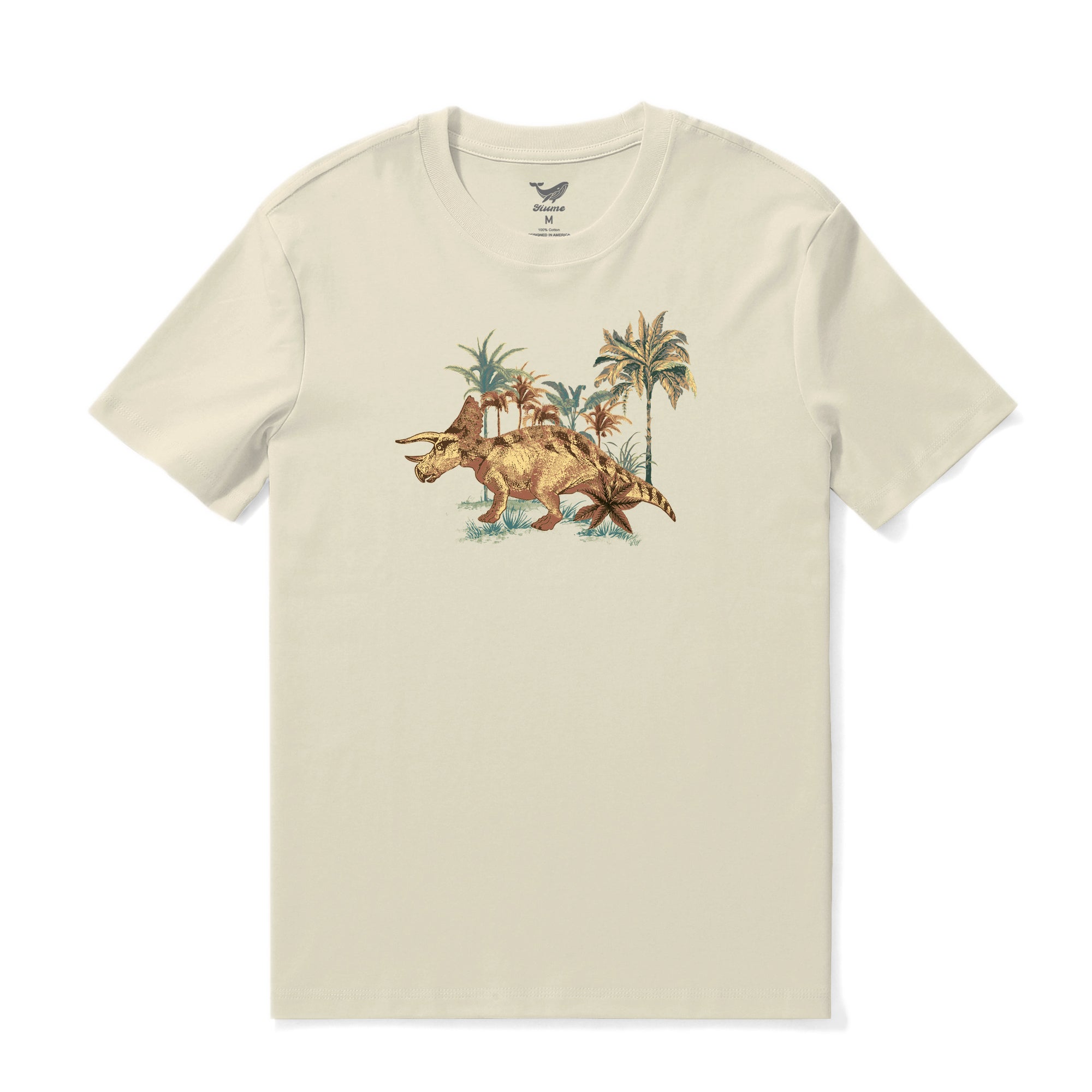 Camiseta hawaiana para hombre, camiseta reliquia prehistórica, cuello redondo, 100% algodón