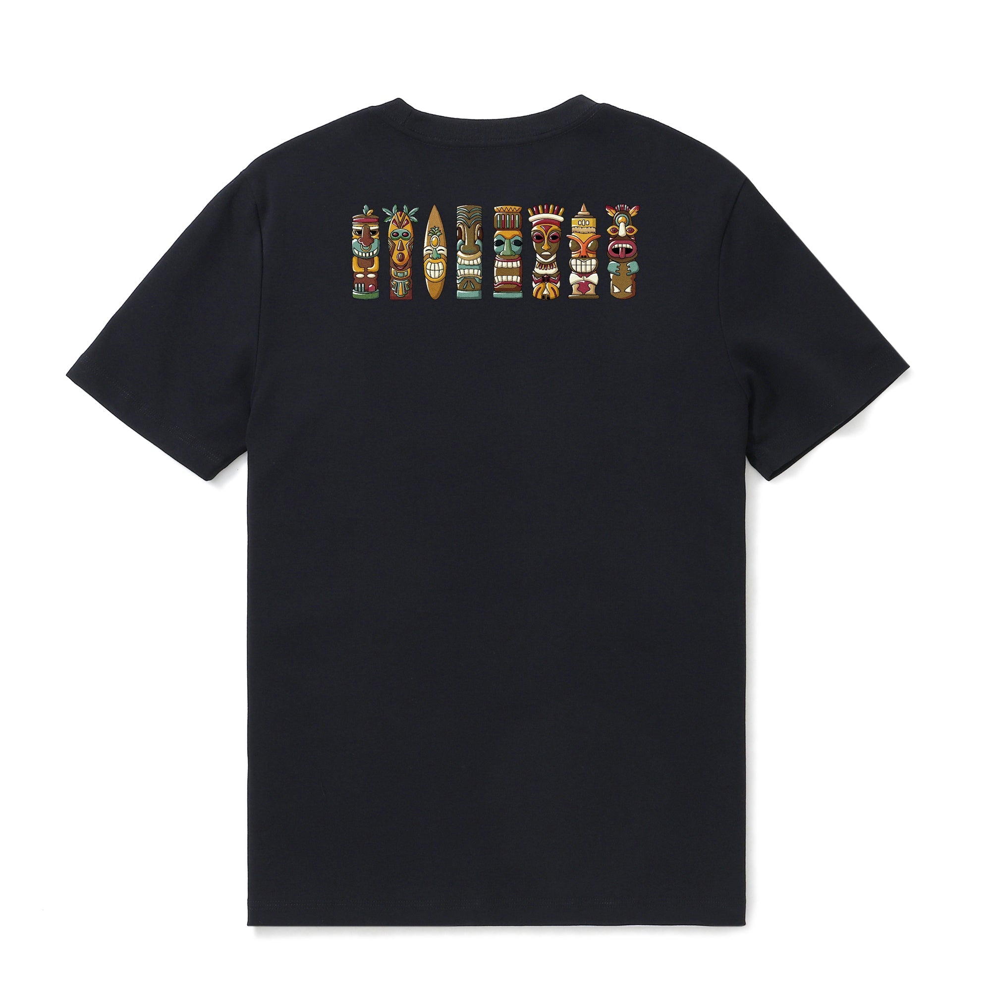 Camiseta Hawaiana para Hombre Camiseta TIKI Cuello Redondo 100% Algodón