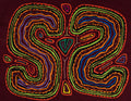 Roadrunner Face Optical Illusion Mola