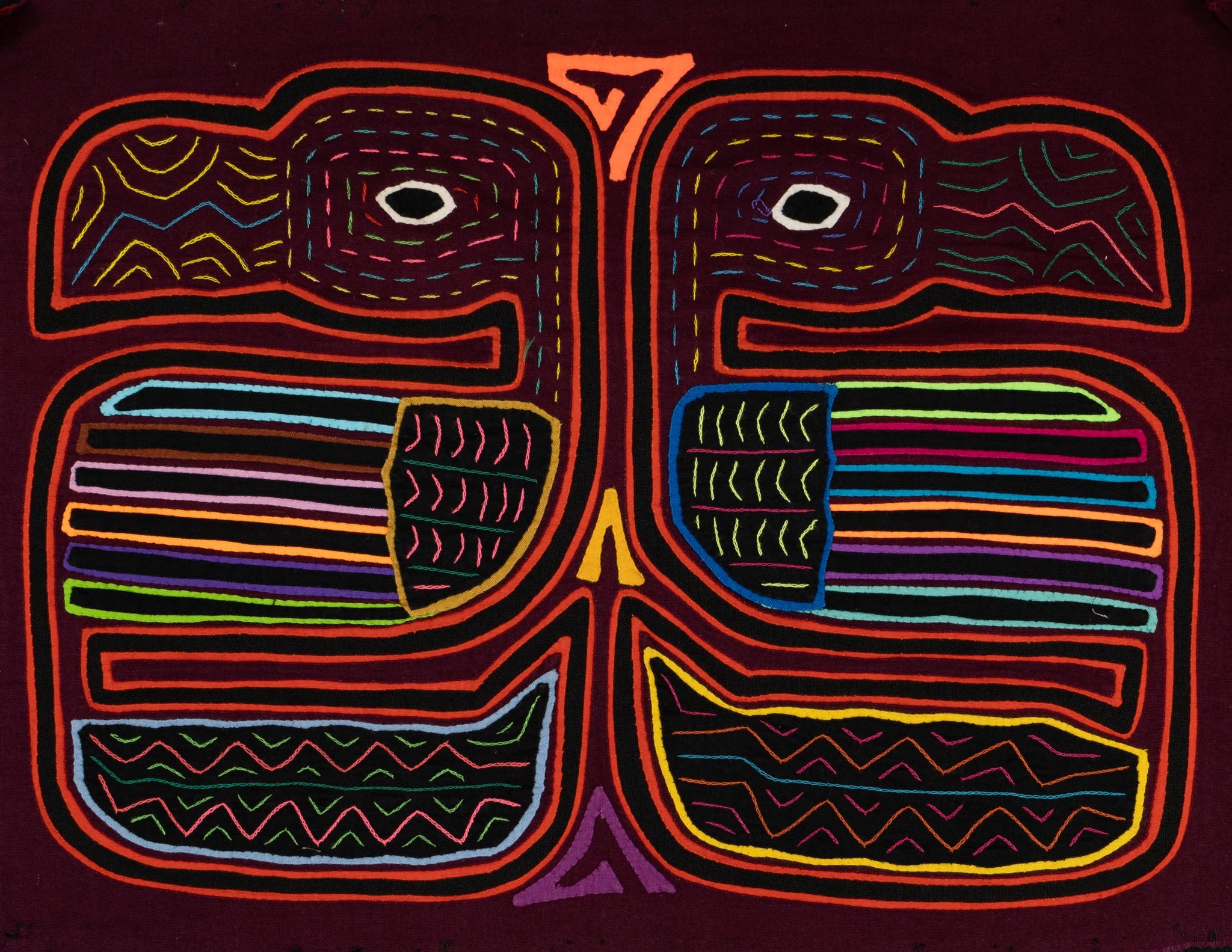 Two Toucan Optical Illusion Mola