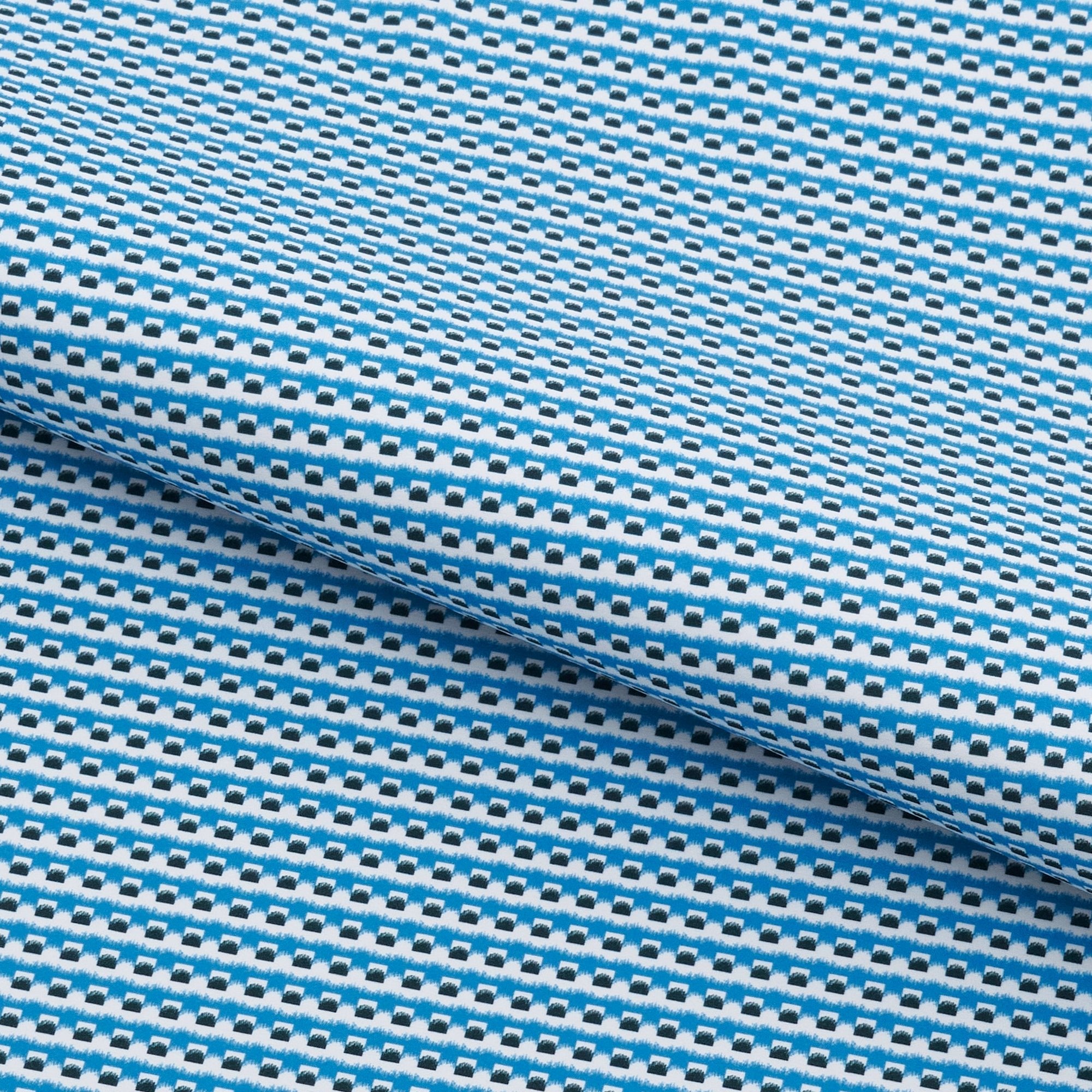 Bit Squared Printed On Recycled Spandex Fabric | Blue Moon Fabrics