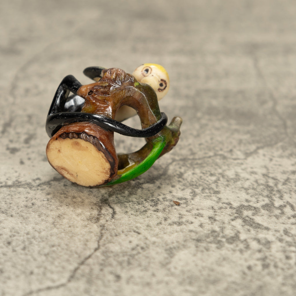 White Face Monkey Tagua Nut Carving