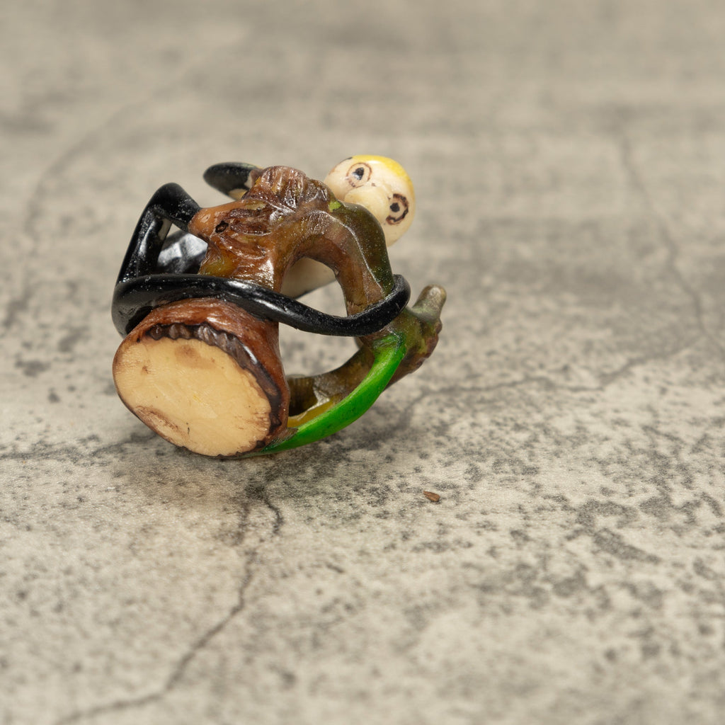 White Face Monkey Tagua Nut Carving