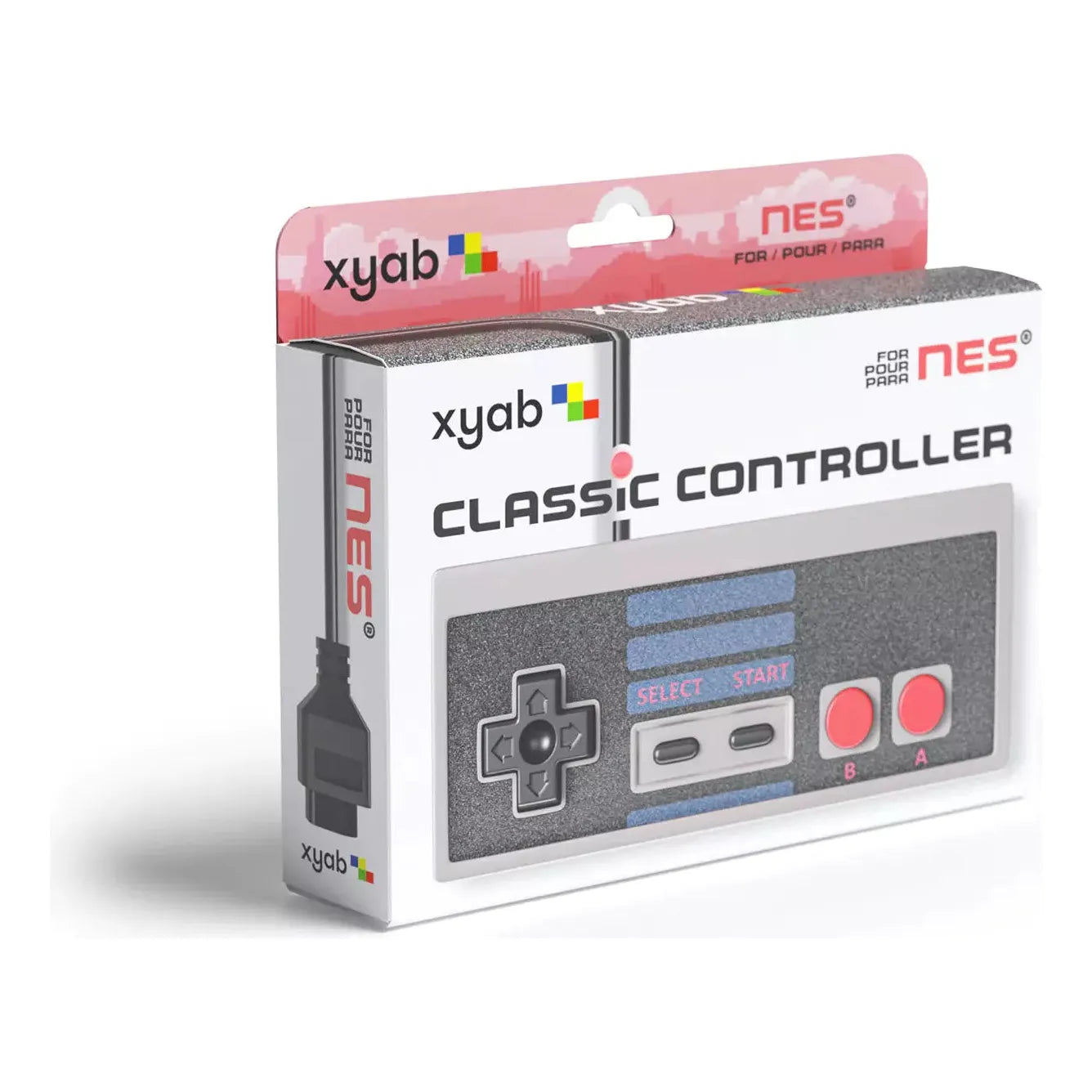 Mando con cable compatible con NES (XYAB)