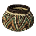 Green Star Pattern Woven Basket