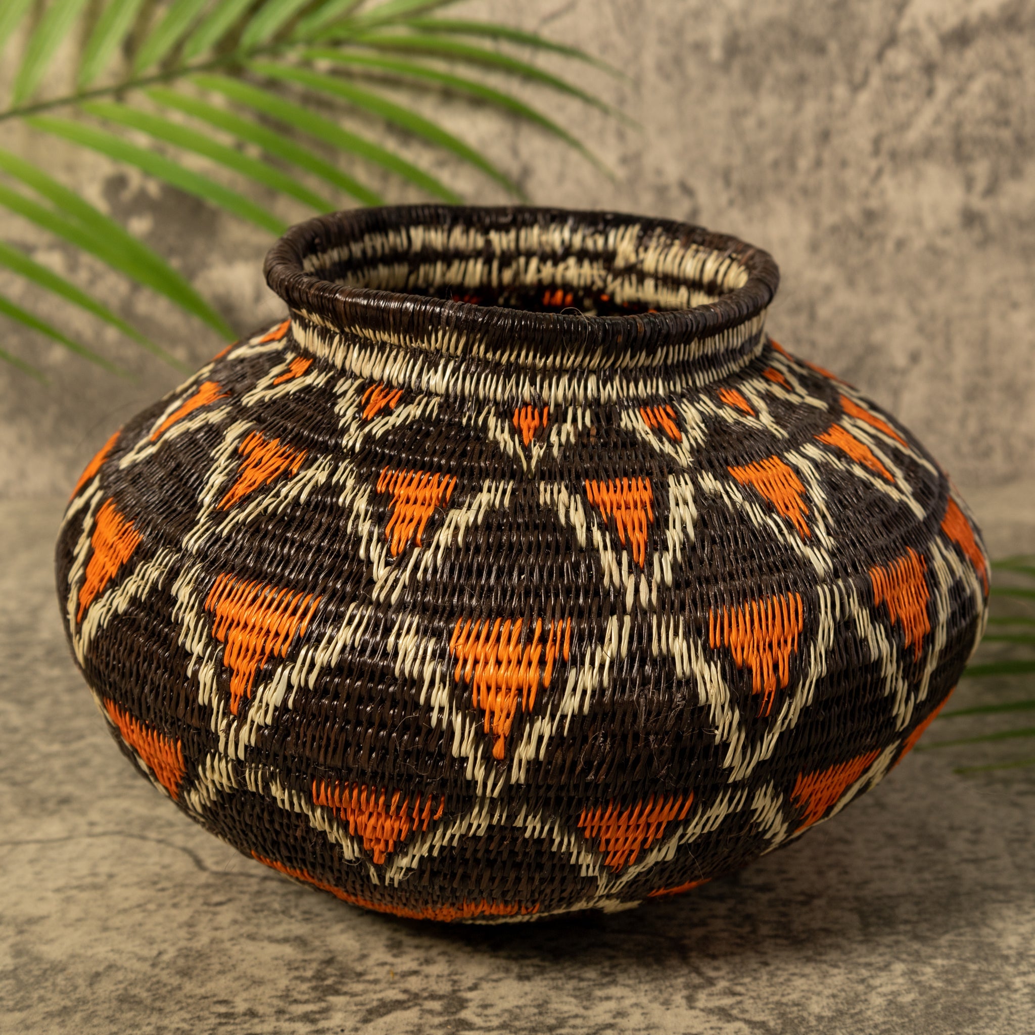 Orange Fish Net Rainforest Basket