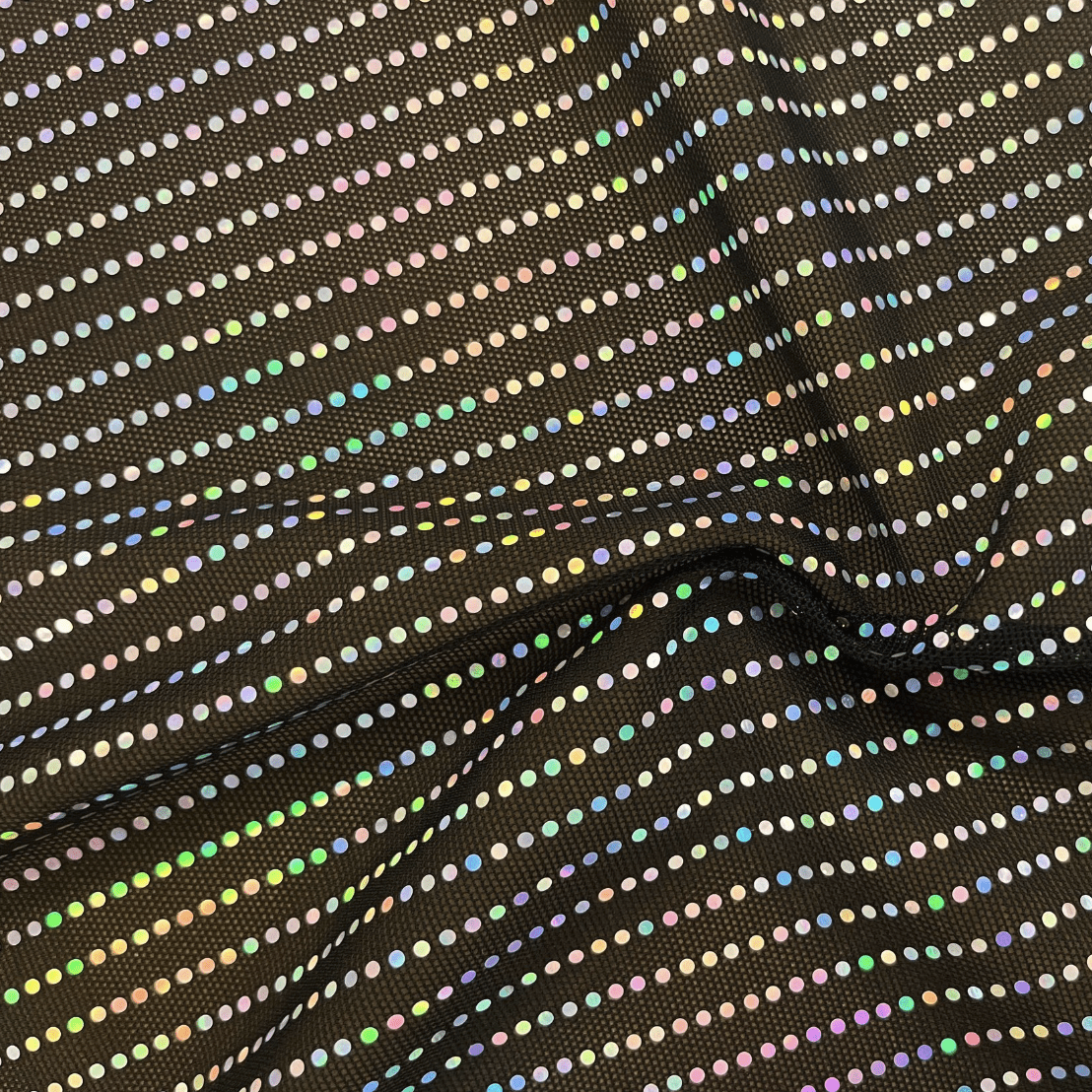 Waterfall On Super Mesh Fabric | Blue Moon Fabrics