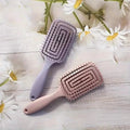 Hollow Out Hair Comb Anti Static Detangling Hair Comb Fluffy Hair Styling Comb For All Hair Types