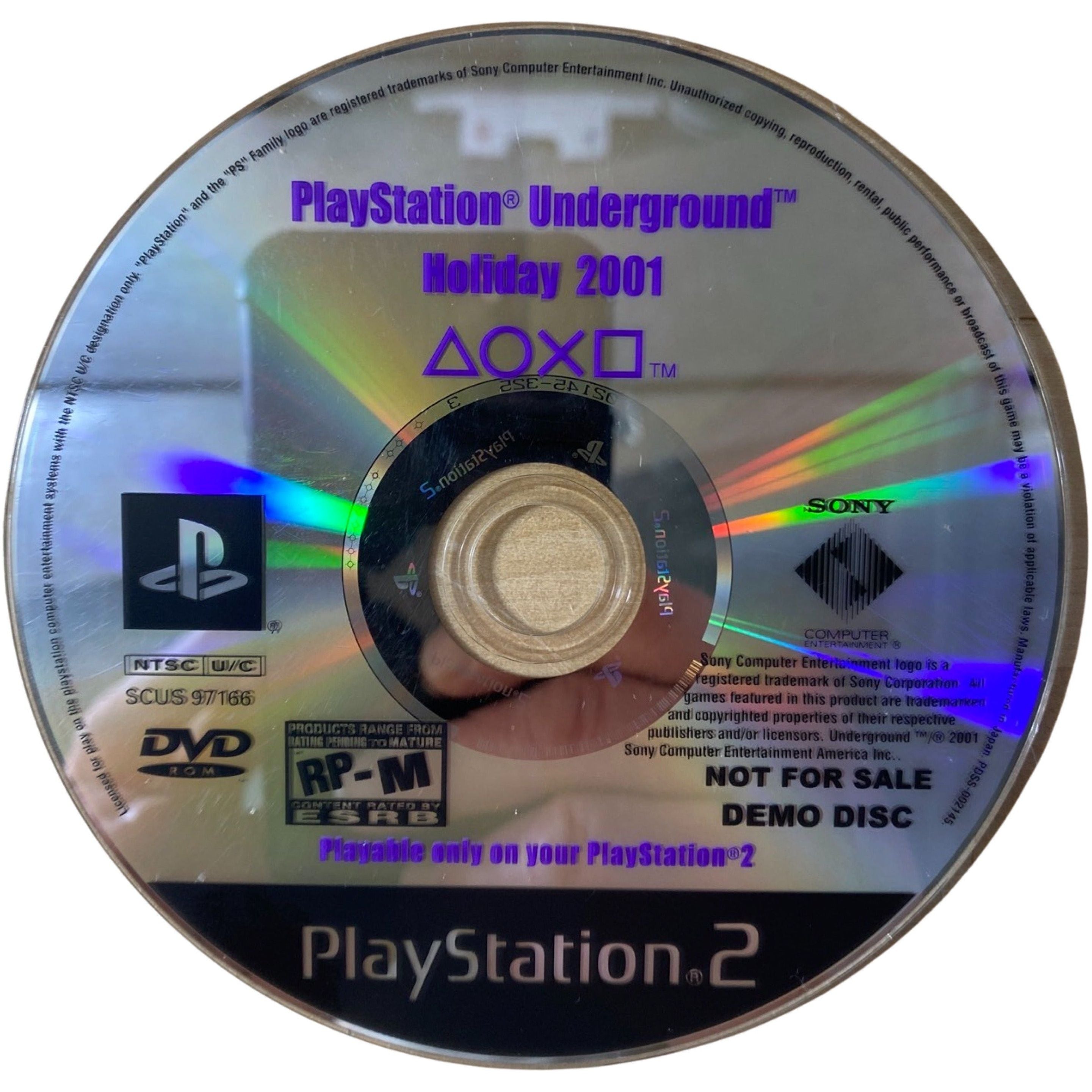 Playstation Underground Holiday 2001 - PlayStation 2 (SUELTO)