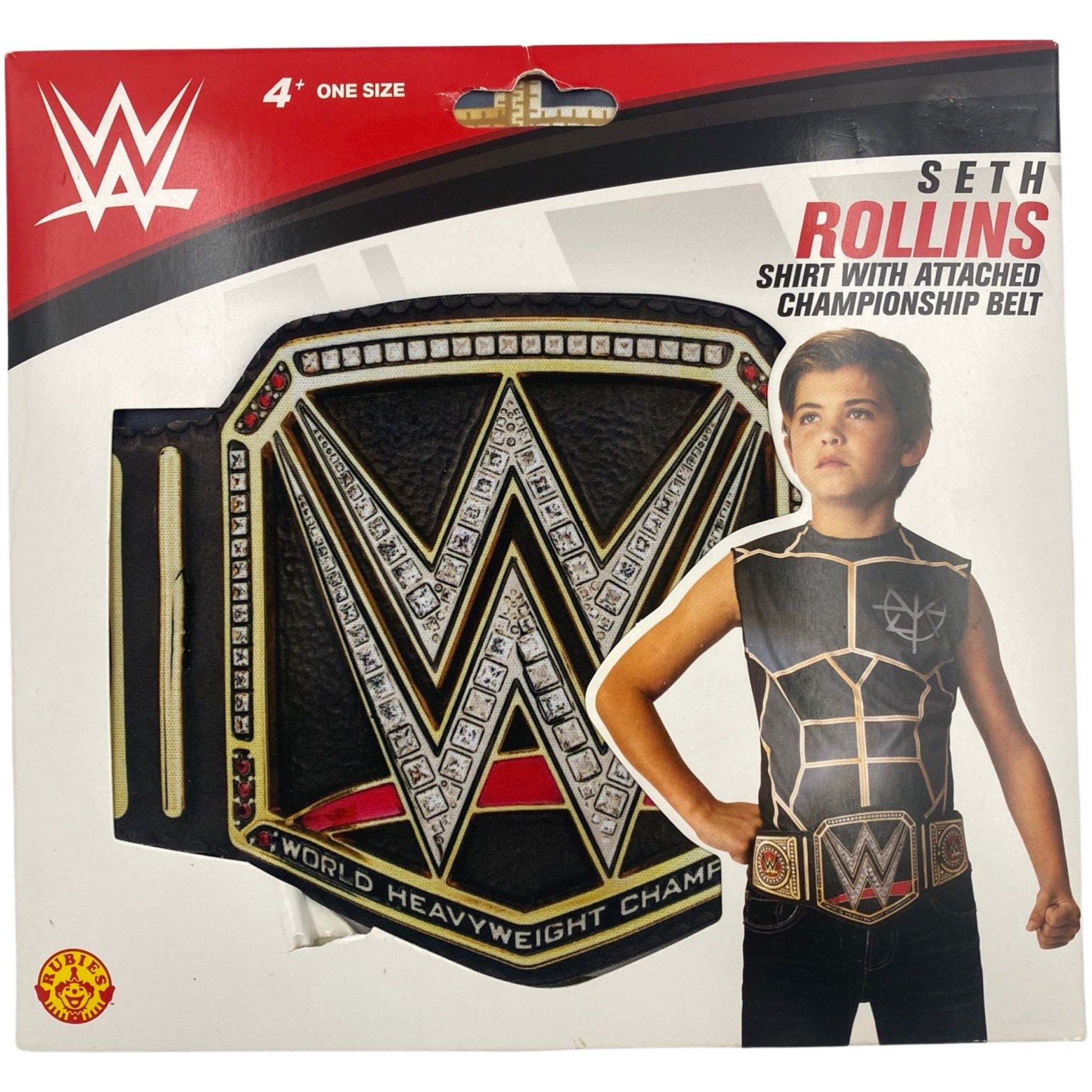 Camiseta WWE Seth Rollins con Cinturón de Campeonato Adjunto